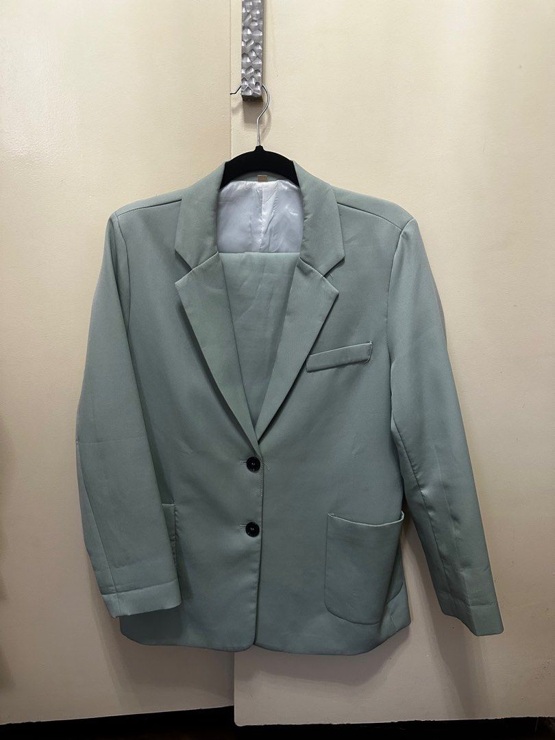 For Sale: Blazer Terno, Size Large- XL (Category: Coats, Jackets and Outerwear) located in Manila. Submitted by msannejmnz (Listing ID 1431468864, Image 2). Description: For Sale: Blazer and Short Terno used Once Fit to Large to XL.