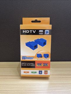 HDTV Extender via Cat-5e/6 Male-to-Female Extension Adapter