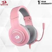 HEADSET REDRAGON WIRED HYLAS USB PINK (Category: Headphones & Headsets) located in Cavite. Submitted by dwelancas79880 (Listing ID 1431434848, Image 1). Description: The Redragon H260 HYLAS in Sakura Pink is the perfect centerpiece for a high-aesthetic, "all-pink" workstation. It takes the proven performance of the Hylas series and wraps it in a soft pink finish with a striking RGB halo. Whether you're recording your latest fitness knowledge reel