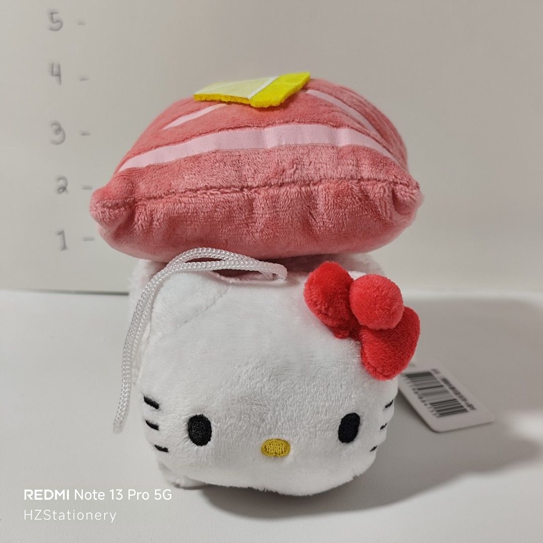 Hello kitty Sushi Roll Plush Keychain (Category: Plushies & Soft Toys) located in Manila. Submitted by hzdeclutterstuffscollectionsph (Listing ID 1431411138, Image 1). Description: ✅items are sold AS IS. ✅NO ISSUE ✅LICENSED ✅with etiketa & tag ✅size: 4-5" long ‼️Buyers are encouraged to check the photos carefully and ask questions before purchasing. NO COD MOP: G•CASH/Cash on Pick up.