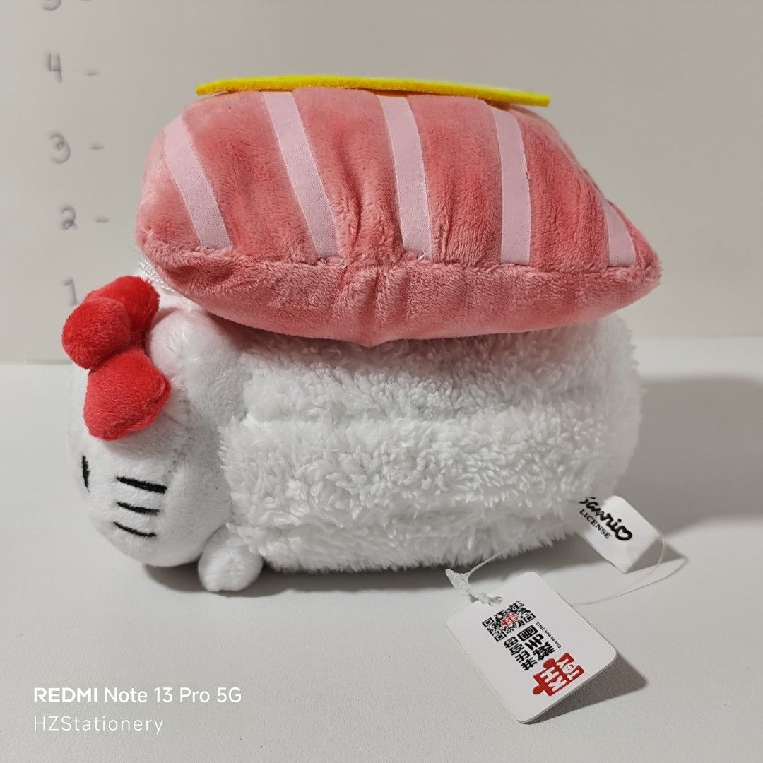 Hello kitty Sushi Roll Plush Keychain (Category: Plushies & Soft Toys) located in Manila. Submitted by hzdeclutterstuffscollectionsph (Listing ID 1431411138, Image 2). Description: ✅items are sold AS IS. ✅NO ISSUE ✅LICENSED ✅with etiketa & tag ✅size: 4-5" long ‼️Buyers are encouraged to check the photos carefully and ask questions before purchasing. NO COD MOP: G•CASH/Cash on Pick up.
