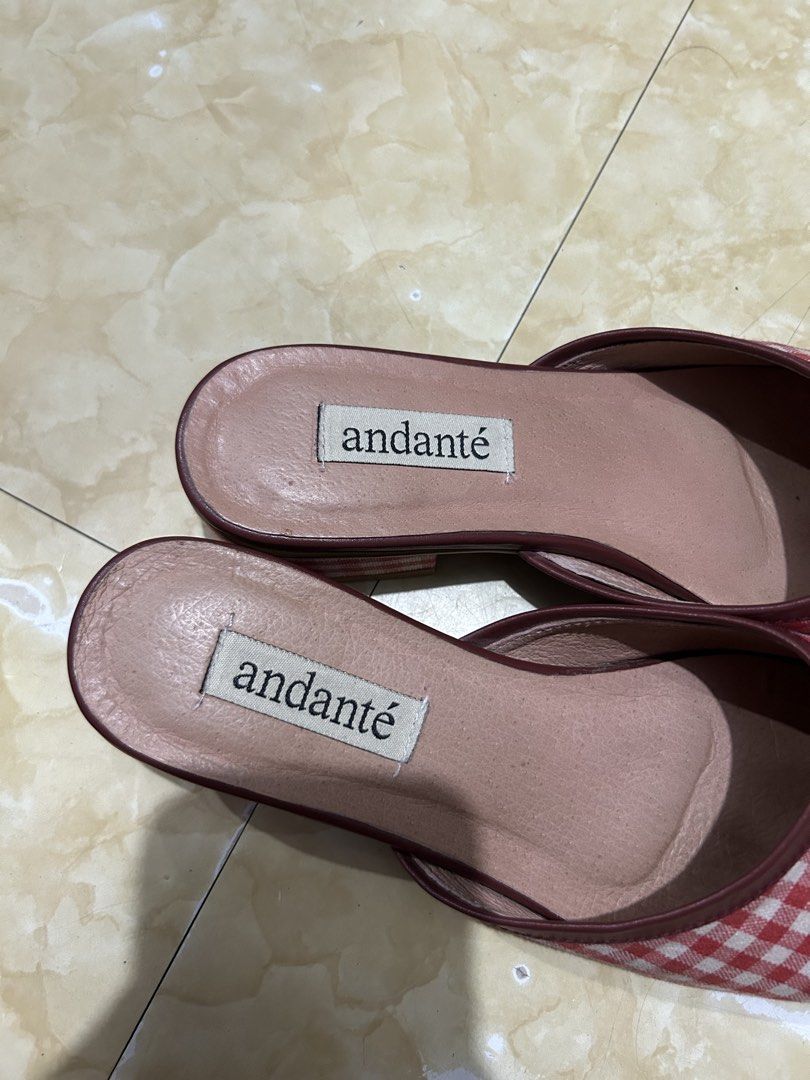 Andante x Anthill Step-In Mule (Sangria) (Category: Sandals) located in Paranaque City. Submitted by lovelyzshoppp (Listing ID 1431486953, Image 3). Description: - LP POSTED - bought on their website - signs of usage (x to sensi) - no issues, will just need cleaning a bit - size 6 - discontinued shoe - still have the box.