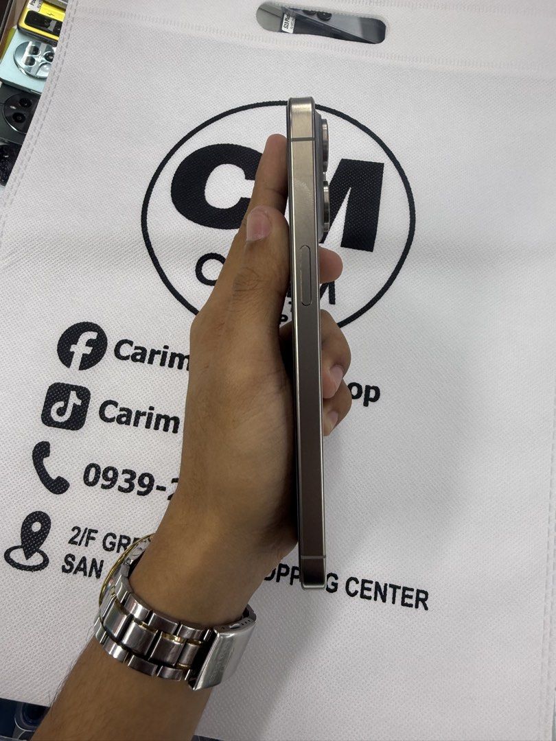 iPhone 15 Pro Max 1TB 98% batt openline (Category: iPhone 15 Series) located in Manila. Submitted by carimgadgets (Listing ID 1431525873, Image 2). Description: .