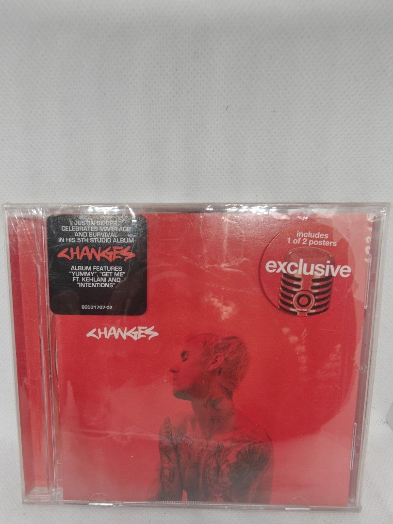 JUSTIN BIEBER- CHANGES (TARGET) (Category: CDs & DVDs) located in Manila. Submitted by musiccdshopnew (Listing ID 1431427752, Image 1). Description: .