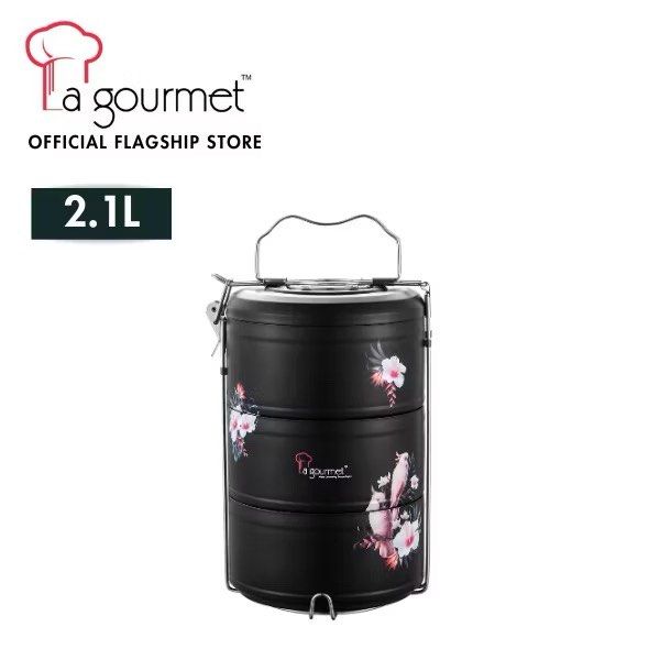 La gourmet Vintage Collection 2.1L Tiffin Carrier