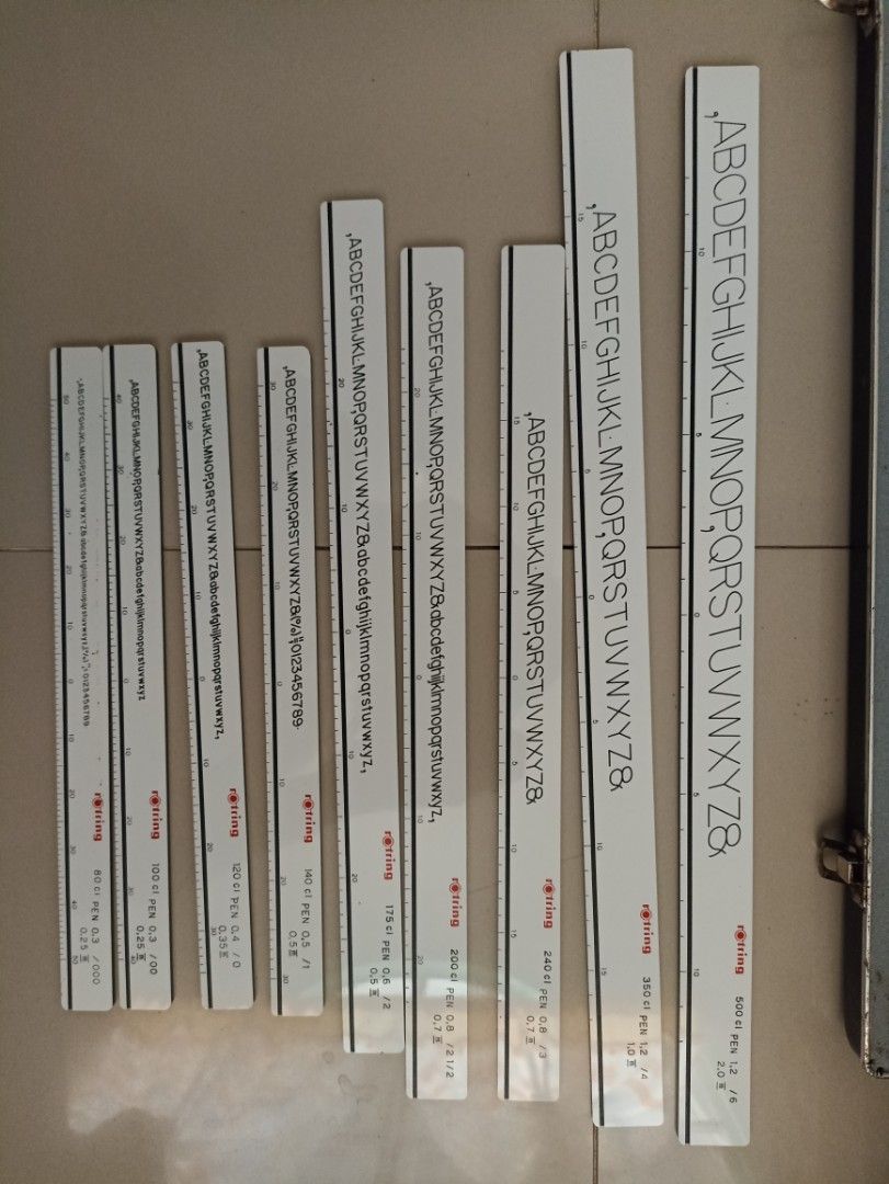 Rotring Lettering Control System Leroy Rotring Controlled Lettering System +Rotring Vintage College Set ...