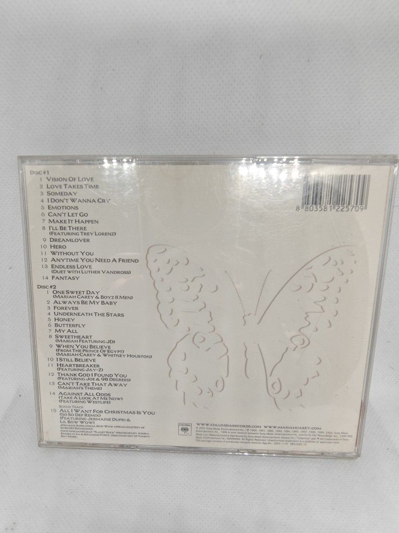 MARIAH CAREY- GREATEST HITS 2 CD (Category: CDs & DVDs) located in Manila. Submitted by musiccdshopnew (Listing ID 1431389926, Image 2). Description: .