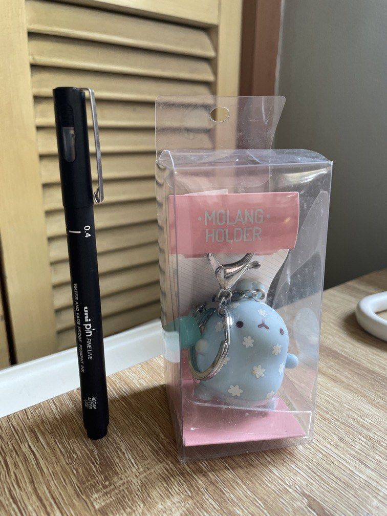 Molang Holder Keychain (Category: Character Goods) located in Angeles City. Submitted by cessianne (Listing ID 1431422538, Image 2). Description: Features Molang, a chic and cute rabbit Hard plastic material With two bead charms.