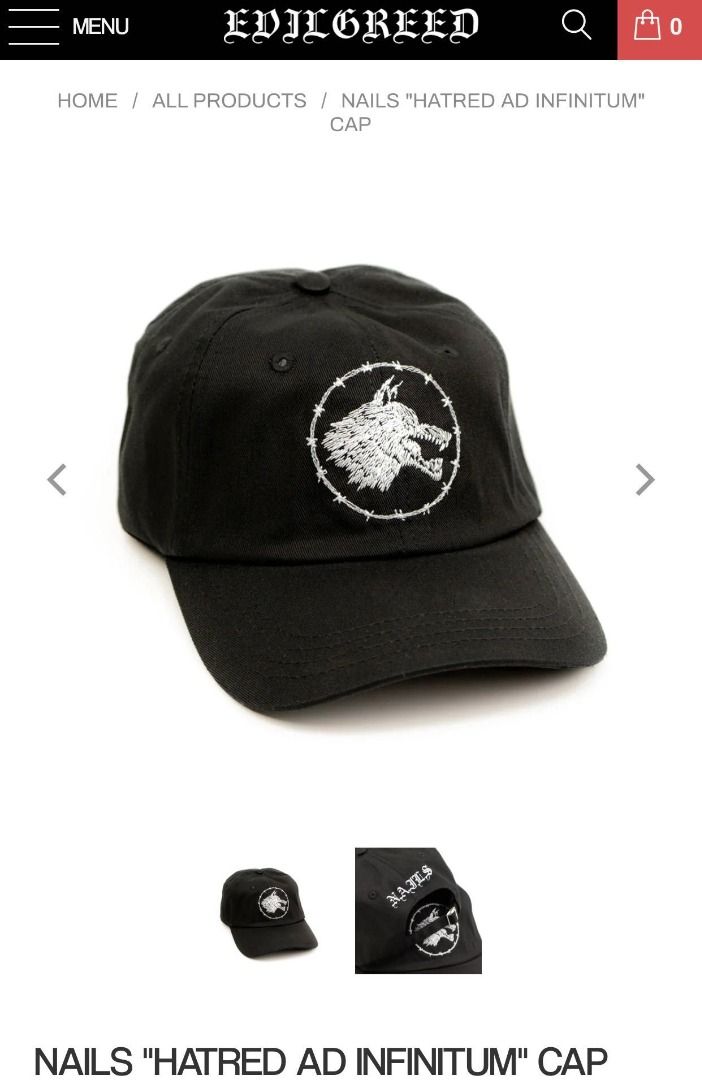 NAILS "Hatred Ad Infinitum" Cap - Official Merch (Category: Caps & Hats) located in Rizal. Submitted by sensorix___ (Listing ID 1431437231, Image 2). Description: NAILS "Hatred Ad Infinitum" Cap - Official Merch OSFA - One size fits all if you interested please just hit the message..