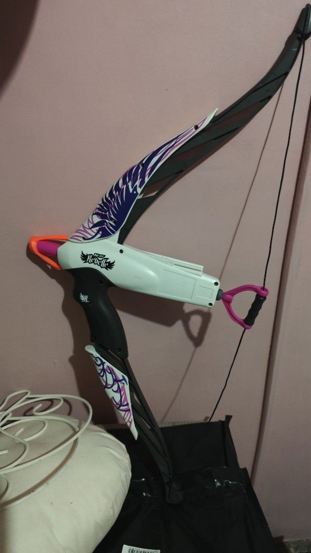 Nerf Rebelled Bow (Category: Action & Battle Toys) located in Bacoor. Submitted by monocoward (Listing ID 1431489661, Image 1). Description: string are loose and small scratches mod: any as long as u book it, meetup is available mop: gcash.