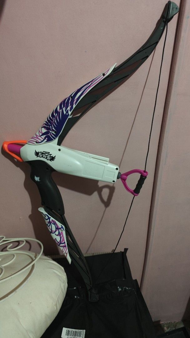Nerf Rebelled Bow (Category: Action & Battle Toys) located in Bacoor. Submitted by monocoward (Listing ID 1431489661, Image 2). Description: string are loose and small scratches mod: any as long as u book it, meetup is available mop: gcash.