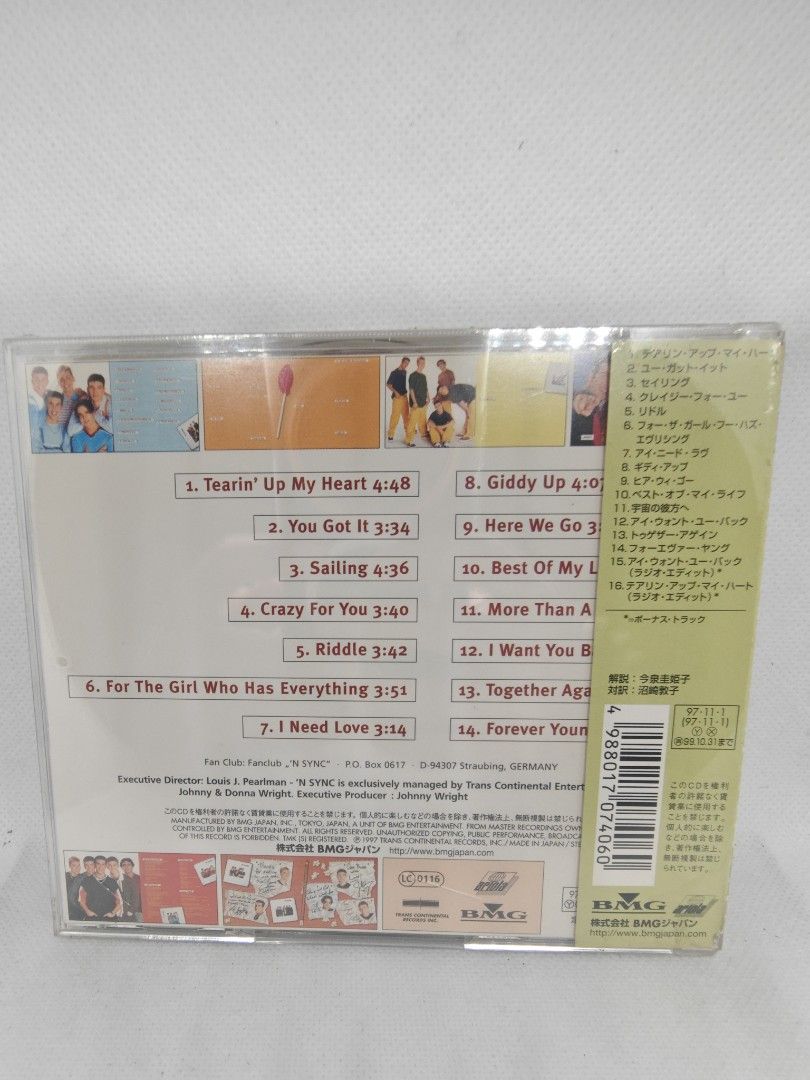 NSYNC- JAPAN EDITION (Category: CDs & DVDs) located in Manila. Submitted by musiccdshopnew (Listing ID 1431420551, Image 2). Description: .