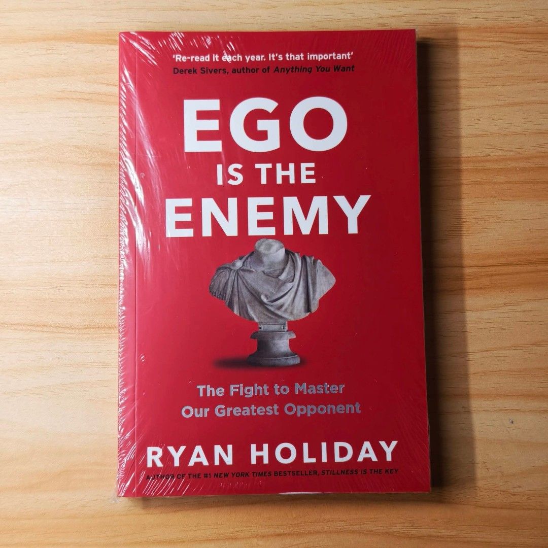 ORIGINAL Ego Is The Enemy by Ryan Holiday Authentic Paperback Book (Category: Storybooks) located in Marikina City. Submitted by eriyaaah (Listing ID 1431546480, Image 1). Description: Ego Is the Enemy – Ryan Holiday Overview: Drawing on Stoic philosophy, Holiday explains how our own pride and ego are the biggest obstacles to our success and happiness. Brandnew Sealed No damage Clean pages and cover Availability 2pcs onhand. Ready to ship nationw