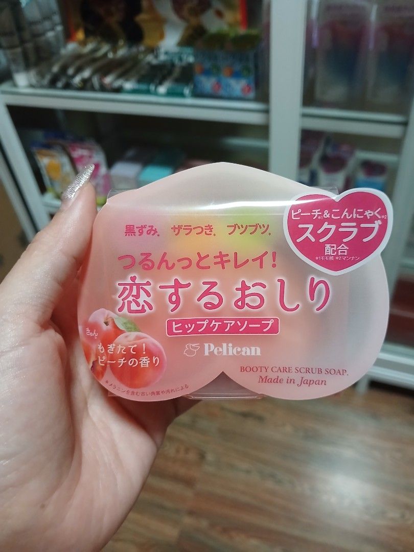 Pelican Booty Care Scrub Soap (Category: Bath) located in Cauayan City . Submitted by ysabellaross (Listing ID 1431508941, Image 1). Description: - Pelican Booty Care Scrub Soap for hip care. - Removes blackheads, roughness, and bumps. - Leaves skin smooth and clean. - Features a refreshing peach scent. - Made in Japan..