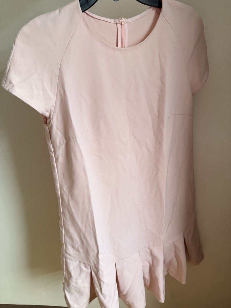 Pink Dress with Pleated Hem (Category: Dresses) located in Cebu City. Submitted by dr_marsh (Listing ID 1431421086, Image 1). Description: Pretty pink dress! Round neckline, short sleeves, and pleated hem. Back zipper closure. Lightweight fabric..