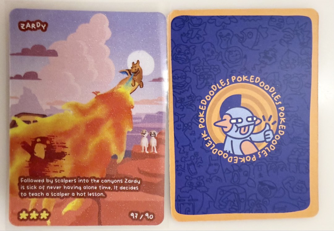 Pokedoodles Zardy 97/90 (Charizard) (Pokemon), Hobbies & Toys, Toys ...