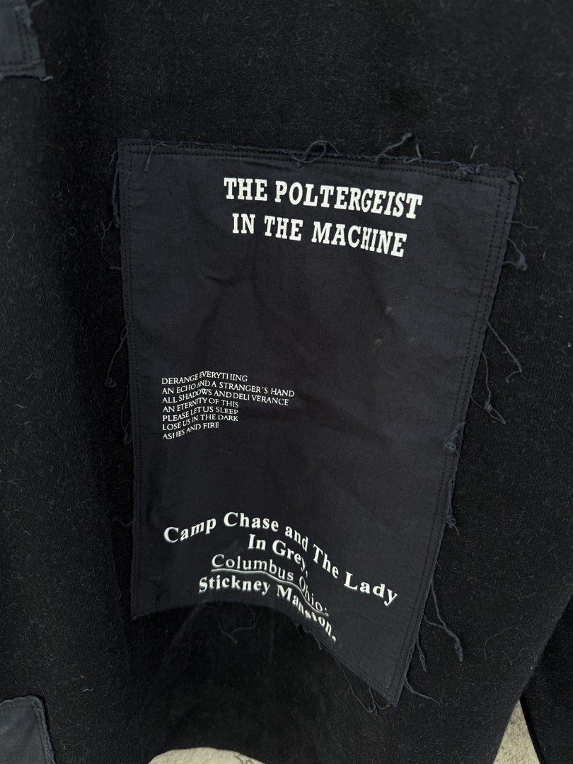 Raf Simons Poltergeist Sweater AW05 (Category: Coats, Jackets and Outerwear) located in Calumpit. Submitted by Essentiality (Listing ID 1431437577, Image 3). Description: Raf Simons Poltergeist Sweater AW05 Size 48 24.5x29 Hearing offers.