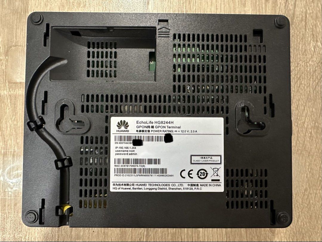 Singtel Huawei HG8244H Optical Network Router479379725569249281