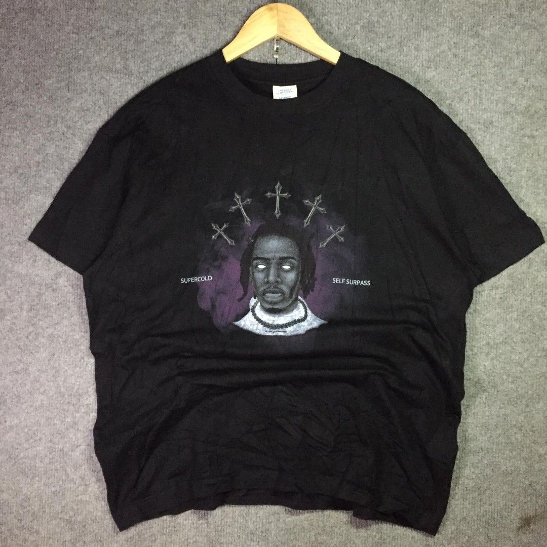 Solid rap tee (Category: Tshirts & Polo Shirts ) located in Tapaz. Submitted by espoting (Listing ID 1431456633, Image 1). Description: Brand name : The road of national Size on tag : Two available Size Medium and Large Dimes : Width ❌ Length Large dimes W - 24 L - 29 Medium dimes W - 23 L - 28 Condition : New Used - Like new✅ Used - Good Used - Fair Color rate : 10/10 Issue : Need wash thrifted ₱ 499 each can do as pack 📥 Location: Iloilo / Cap