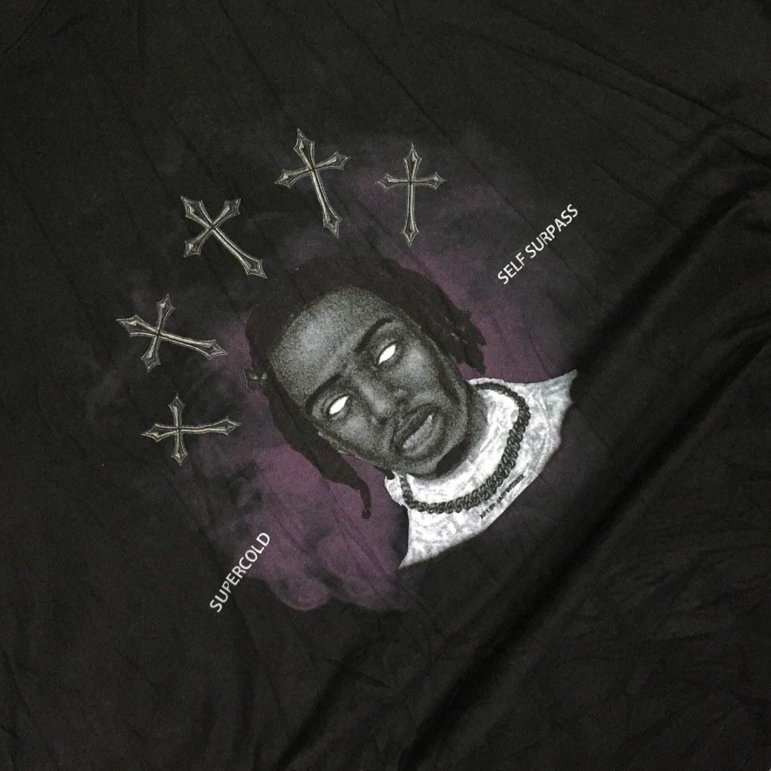 Solid rap tee (Category: Tshirts & Polo Shirts ) located in Tapaz. Submitted by espoting (Listing ID 1431456633, Image 3). Description: Brand name : The road of national Size on tag : Two available Size Medium and Large Dimes : Width ❌ Length Large dimes W - 24 L - 29 Medium dimes W - 23 L - 28 Condition : New Used - Like new✅ Used - Good Used - Fair Color rate : 10/10 Issue : Need wash thrifted ₱ 499 each can do as pack 📥 Location: Iloilo / Cap