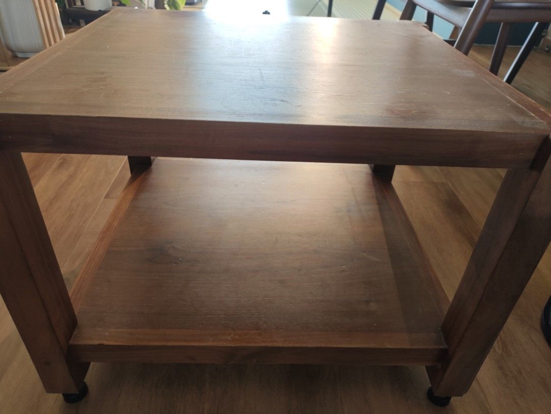 Solid walnut 2 tier hifi rack442647955627069441