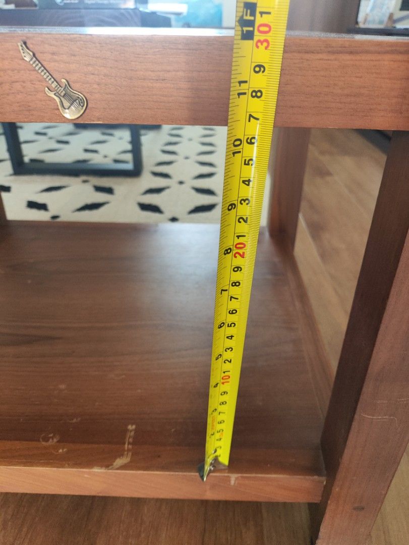 Solid walnut 2 tier hifi rack442647955627069444