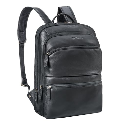 STILORD Giuseppe Slim Laptop Backpack Leather 15.6-16 Inch Business ...