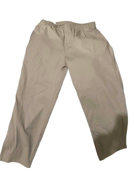 Uniqlo Stretch Easy Ankle Pants - Beige (Category: Joggers) located in Quezon City. Submitted by dhlfo2 (Listing ID 1431452430, Image 2). Description: - Uniqlo Stretch Easy Ankle Pants - Color: Beige - Size: L (Waist 86-92cm) - Features: Elastic Waistband - Condition: New with tags - Original Price: PHP 1,290.
