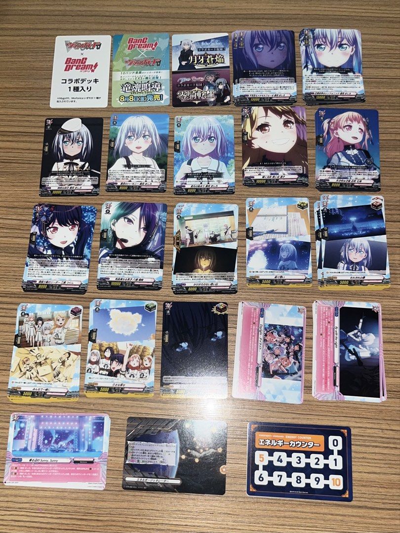 Vanguard x Bang Dream Collab Deck (Morfornica) (Category: Card Packs) located in Manila. Submitted by shzo2 (Listing ID 1431532669, Image 1). Description: Collab Deck of Vanguard and Bang Dream, please note that most cards have multiple (2-4) copies in the deck only selling altogether, not solo payment first, buyer shoulders shipping mop: gcash, maya mod: j&t (can also do meetup at moa) feel free to dm me for more details.