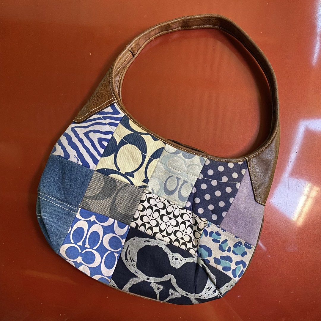 Vintage Coach Patchwork Denim Hobo Shoulder Bag (Category: Luxury Bags & Wallets) located in Tagum. Submitted by staysultry (Listing ID 1431383961, Image 2). Description: Vintage Coach Patchwork Denim Hobo Shoulder Bag (Authenticity not guaranteed).