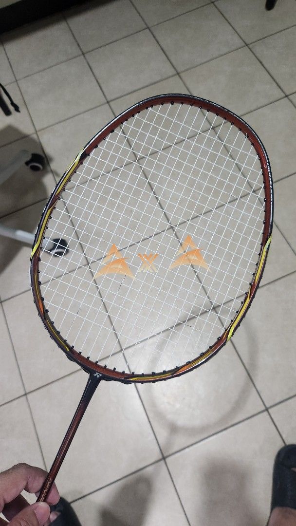 Yonex Nanoray 700RP badminton racket (Category: Racket and Ball Sports) located in Mandaluyong City. Submitted by a_x_a (Listing ID 1431427509, Image 3). Description: Yonex Nanoray 700RP Made in Japan Guaranteed authentic 3UG4 New string: Exbolt 65 @ 26lbs Hi-repulsion Head light & aero-dynamic frame Some minor paint chips but definitely no crack Comes with cloth bag Metro Manila area only.