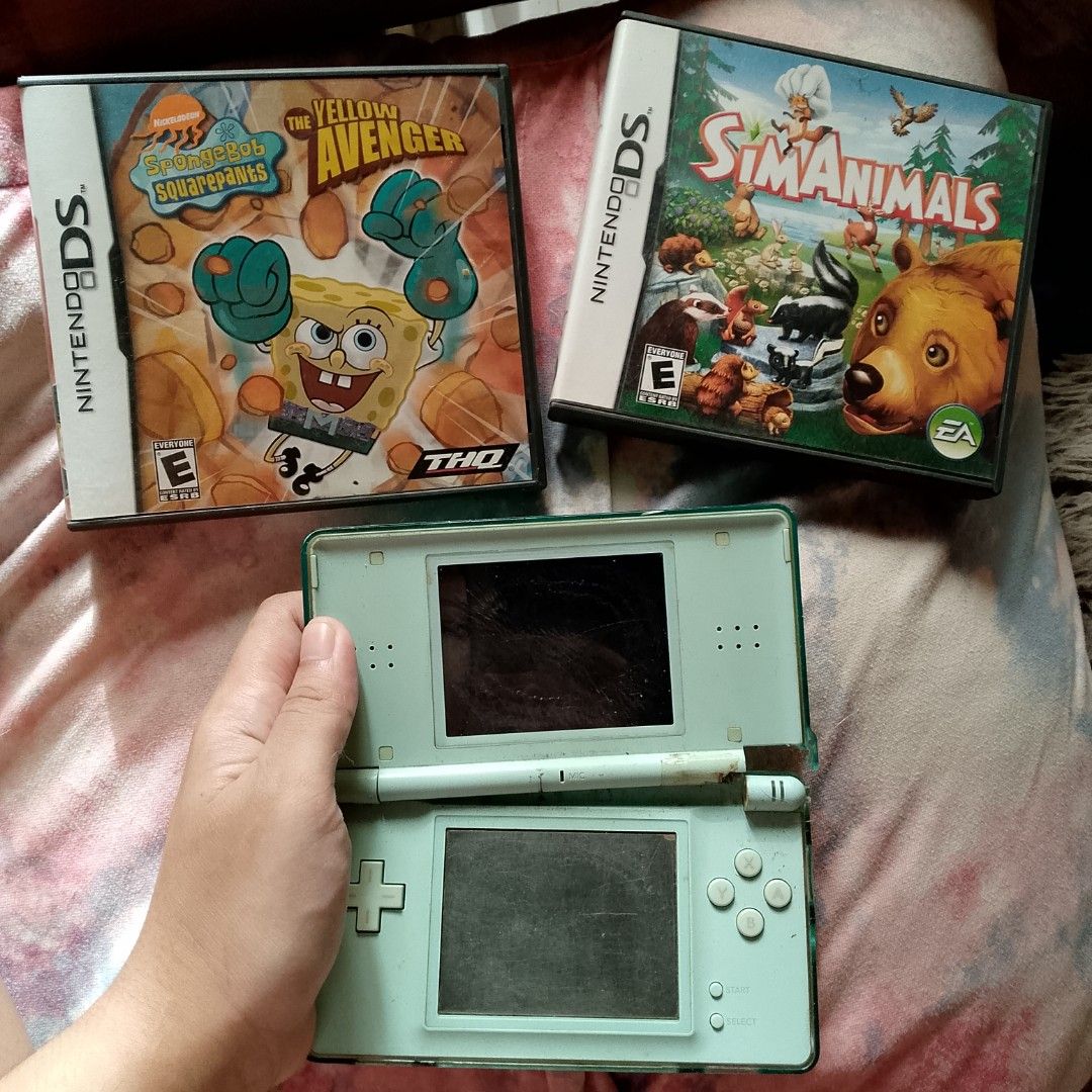 🎮 Nintendo DS Lite Bundle (For Repair / As Is) (Category: Nintendo) located in Binan City. Submitted by godgiven117 (Listing ID 1431576754, Image 1). Description: 📌 PLEASE READ / MAKE A READING HABIT — FOR SERIOUS BUYERS ONLY 🎮 Nintendo DS Lite Bundle (For Repair / As Is) 📦 Inclusions: • Nintendo DS Lite (Mint green) • 1 Game: The Sims Animals (with case) • 1 Cartridge: Galaxy Eagle (R4-type / flashcart) with authentic case (used as its case)