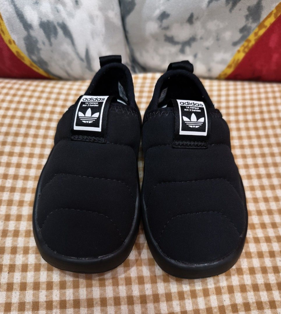 Adidas Kids/Toddler Puffylette (Category: Babies & Kids Fashion) located in Digos. Submitted by emmanuel28 (Listing ID 1431753864, Image 1). Description: Adidas kids Puffylette Shoes Authentic from Japan Size 23 Best fit for 18 months to 2 years old Shoes only, no other inclusions excellent condition Buyer shoulders shipping fee.