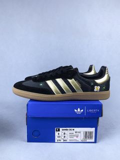 adidas gazelle silver green womens London 96 'Core Black' Sneakers