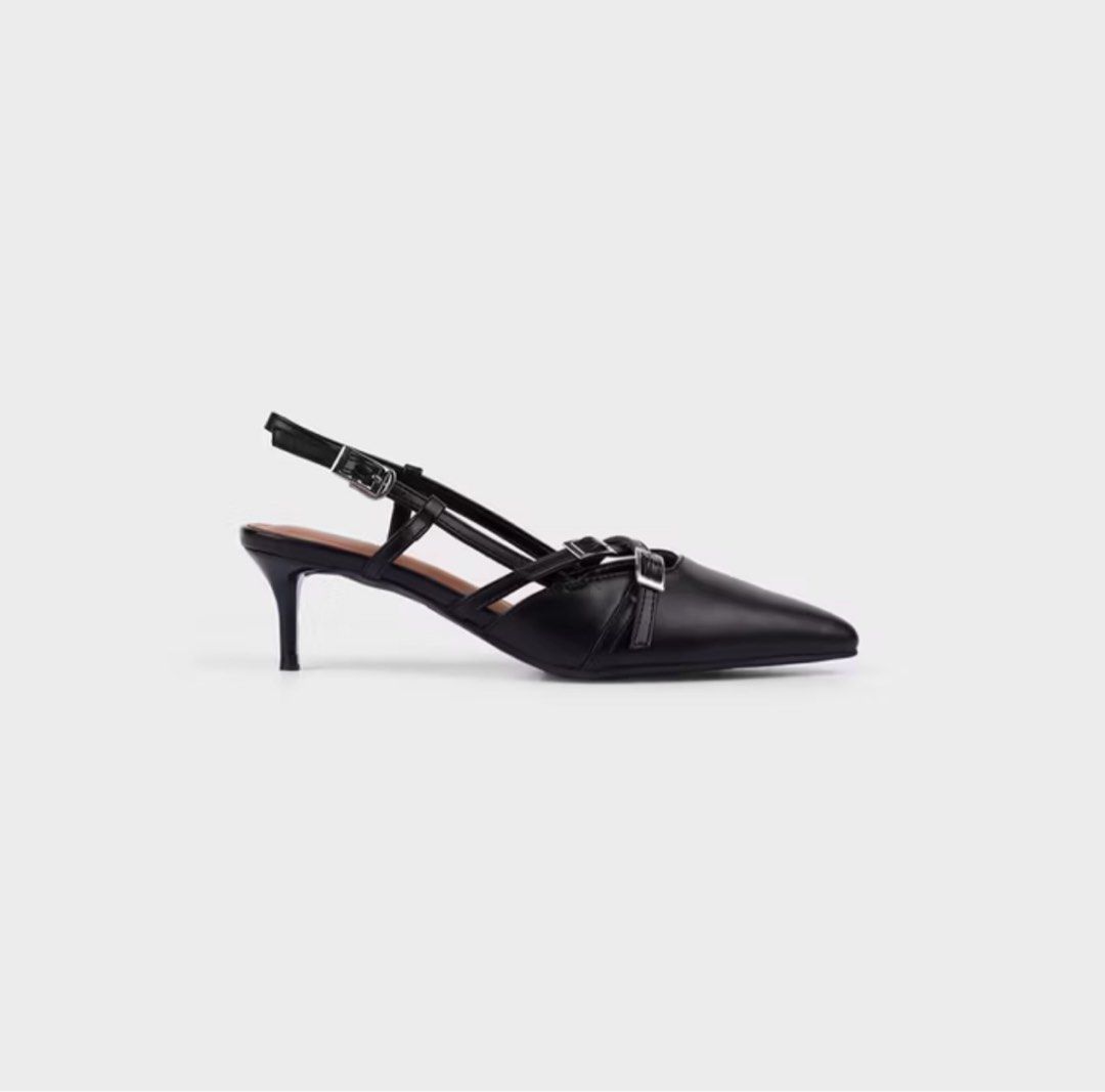 Alberto Beatris Black Slingback Heels Mules (Category: Heels) located in Cebu City. Submitted by nostalgiapancake (Listing ID 1431755636, Image 3). Description: -comes with original box, stuffing, dust bag -never worn -rfs: too many heels -OG price was 1,600+ -Can meet/deliver.