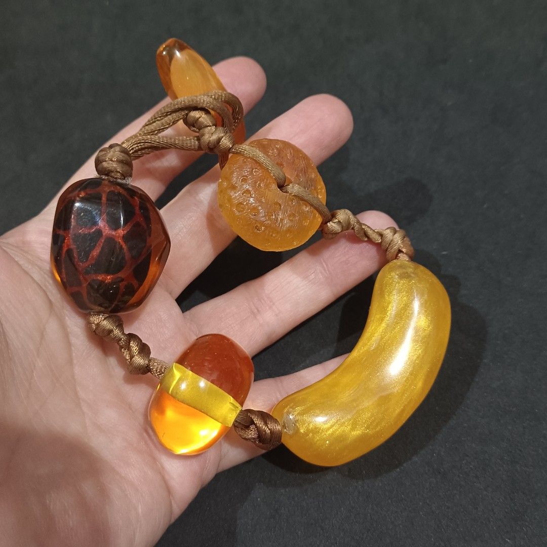 Amber Like Chunky Bracelet from Japan (Category: Bracelets) located in Manila. Submitted by maxineamber (Listing ID 1431707604, Image 2). Description: Amber like chunky bracelet from Japan. 8 inches length.