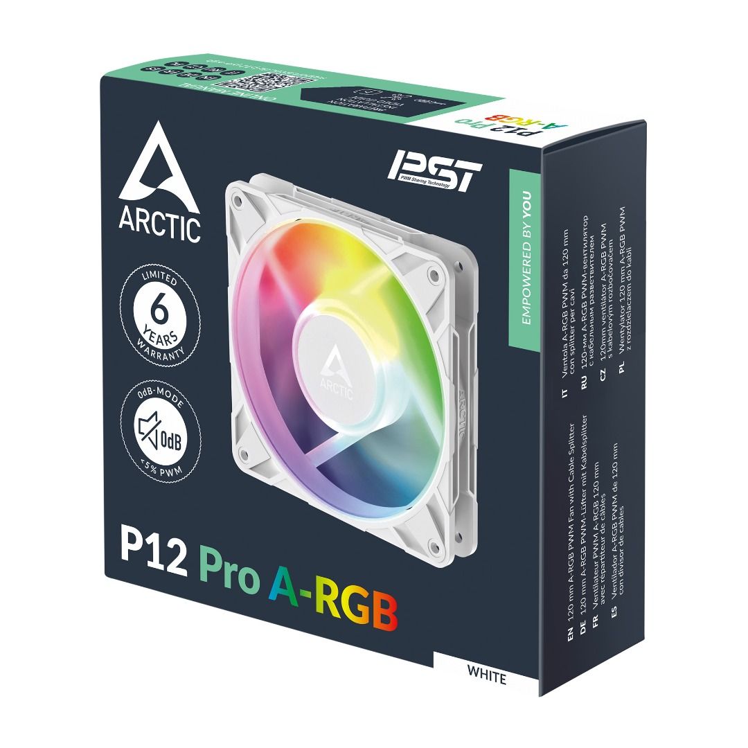 Arctic P12 Pro ARGB White PC Fan452798599618242560
