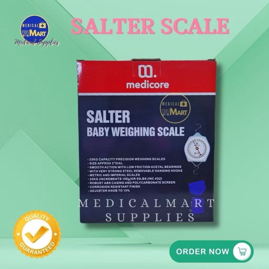 Baby Weighing Scale (Category: Health Monitors & Weighing Scales) located in Angeles City. Submitted by rbdeclutters (Listing ID 1431764025, Image 2). Description: Salter Scale ‼️rfs: bought the wrong scale ✅ BRAND NEW! from orange app • 25kg capacity precision weighing scales • size approx 5 dial • smooth action with low friction acetal bearings • with very strong steel removable hanging hooks • metric and imperial scales • adjuster knob to 15% 