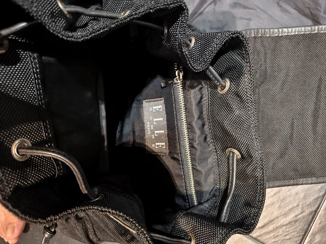 Backpack (Category: Backpacks) located in Singapore. Submitted by bmwgood (Listing ID 1431586253, Image 3). Description: preloved ELLE authentic backpack Found it in a corner in wardrobe clearing it at a loss.