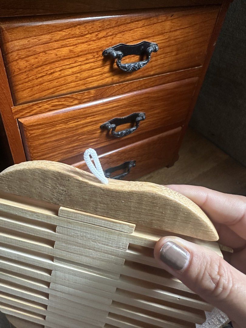 Bamboo wood trivet (Category: Other Kitchenware & Tableware) located in Davao. Submitted by favoritepreloved (Listing ID 1431615572, Image 3). Description: ❤️ 15cm x 15cm.
