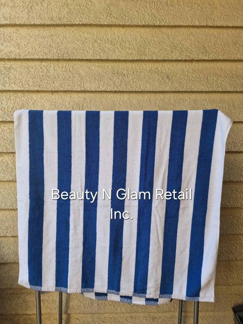 Beach/ Pool Cotton Towel Stripes (Category: Bath) located in Quezon City. Submitted by floreskari78555 (Listing ID 1431659558, Image 1). Description: Beach / Pool Towel Cotton Towel Stripes✨️ 100% Cotton✅️ Stripes towel✅️ High quality ✅️ Thick absorbent✅️ Fast Drying✅️ 5 star hotel luxury towel✅️ Easy clean✅️ Colors and Design; Blue Stripes Green Stripes Yellow Stripes Orange Stripes Gray Stripes Avaialable for Retail and Wholesale 🛍.