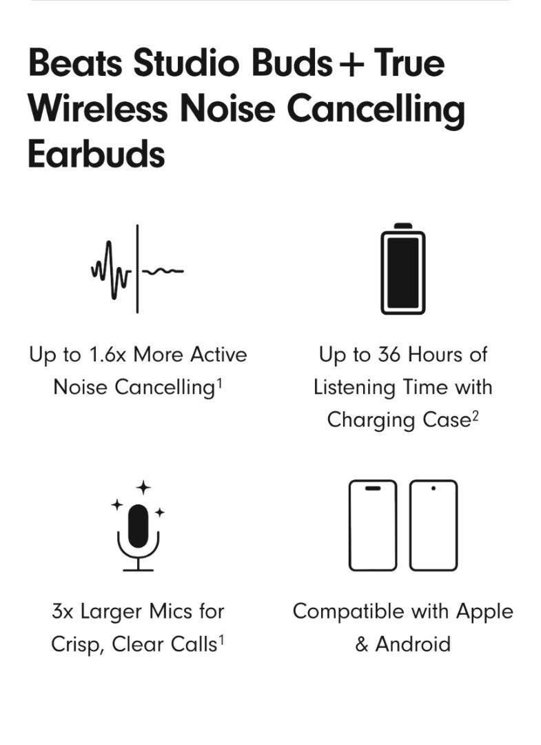 Beats Studio Buds + True Wireless Noise Cancelling Earbuds426815405257533441