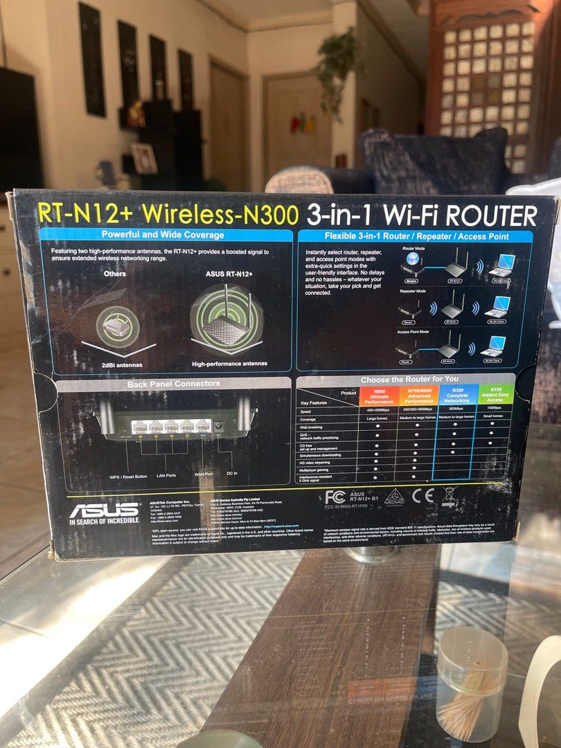 Brand New Asus Wifi Router (Category: Other Mobile & Gadget Accessories) located in Muntinlupa City. Submitted by j3rwin (Listing ID 1431660395, Image 3). Description: Box has been opened but I guarantee that it is Brand new. Was bought before but never really needed it at all then just forgot about it. No issues, Negotiable.