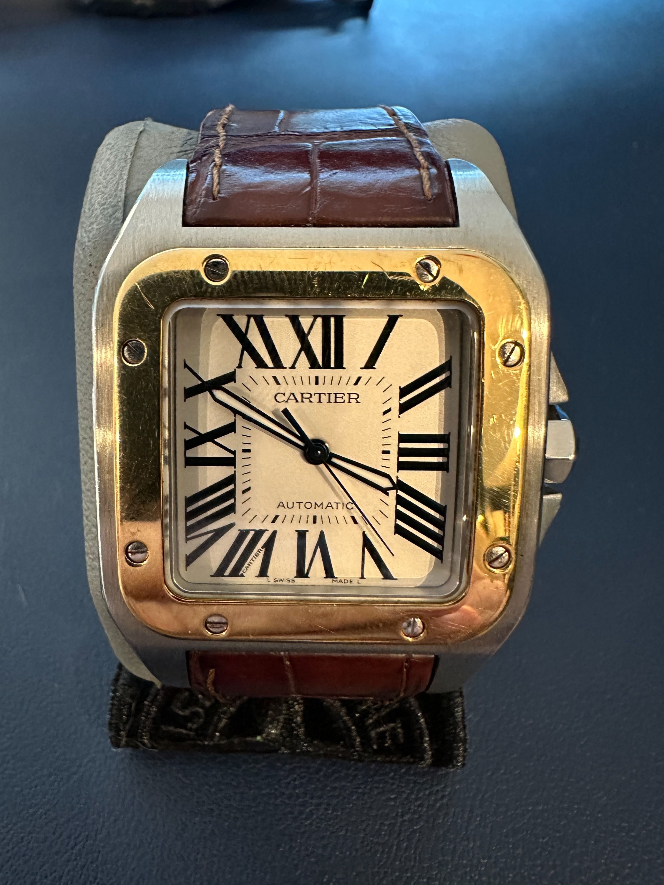 Cartier Santos 100 XL W20072X7 – Full Set – Mint Condition – Santos XL – From Horological Restorations (Category: Watches) located in Singapore. Submitted by maxhogg-02674 (Listing ID 1431683440, Image 3). Description: Description One of Cartier's most enduring designs, the Santos 100 XL is a discontinued reference that has become increasingly difficult to find in original, unpolished condition — and rarer still as a complete set. This 2006 examp