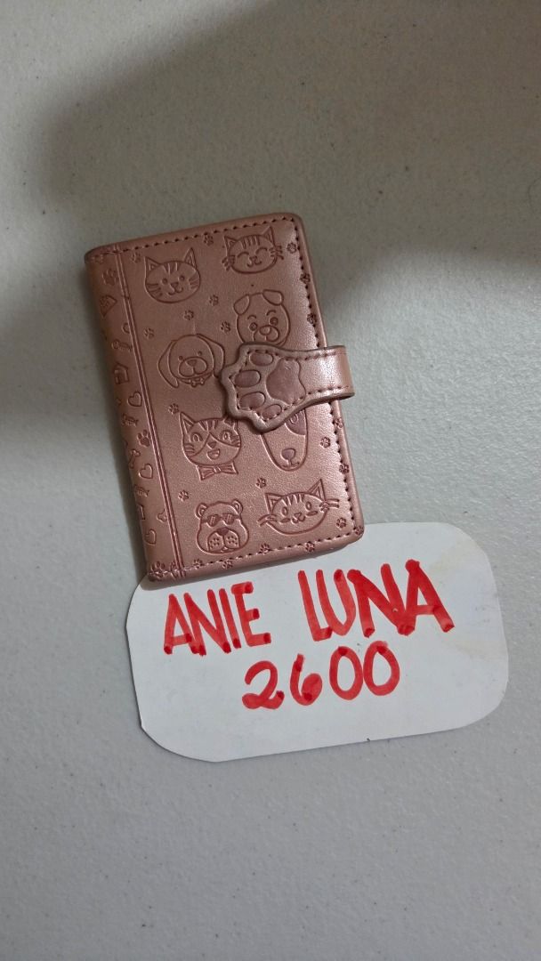 Cat Dog Paw Cardholder Wallet (Category: Wallets & Card holders) located in Baguio. Submitted by anieluna2600 (Listing ID 1431587304, Image 1). Description: 💅 Card holder - magnet enclosure - needs cleaning - shade of pink actual color PHP 20.
