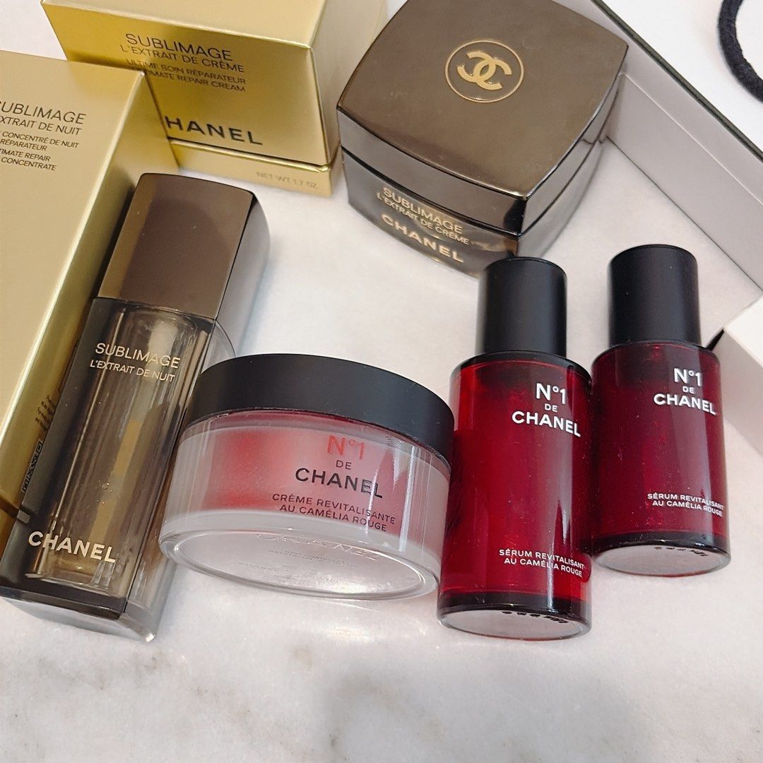 Chanel skin care bottle only 吉樽 diy 香薰等用途 （分類：面部 - 面部護理）位於 Hong Kong。 由 chrisxnov 提交（商品編號 1431676384，圖片 2）。簡介： Sold the bottle only. No skin care included . $100 for all 5 bottles。