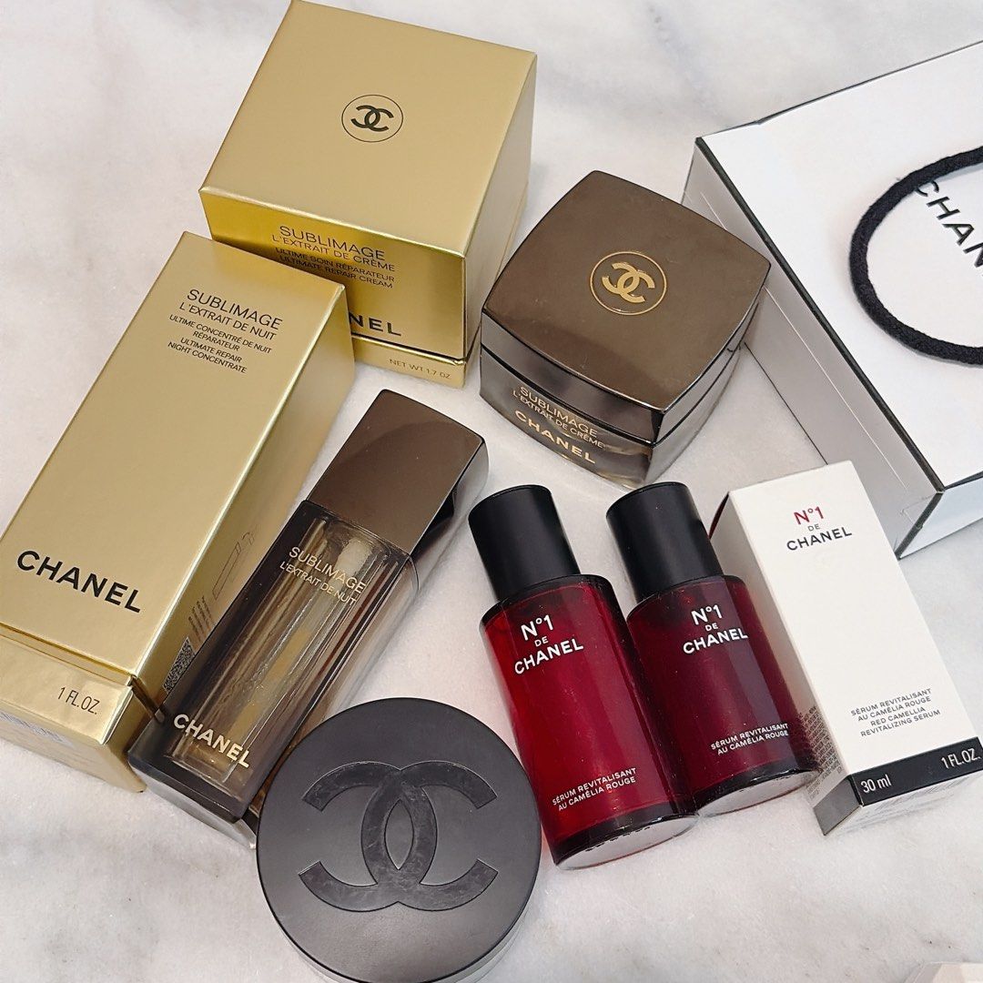 Chanel skin care bottle only 吉樽 diy 香薰等用途 （分類：面部 - 面部護理）位於 Hong Kong。 由 chrisxnov 提交（商品編號 1431676384，圖片 1）。簡介： Sold the bottle only. No skin care included . $100 for all 5 bottles。