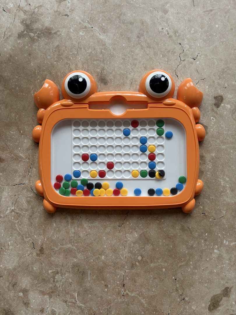 Children’s Magnetic Drawing Board, Crab Design (Category: Educational & Learning Toys) located in Quezon City. Submitted by tidyup.lara (Listing ID 1431680982, Image 1). Description: Sold as is, unsure if complete Condition 8/10: used but in good condition #carousave2026.