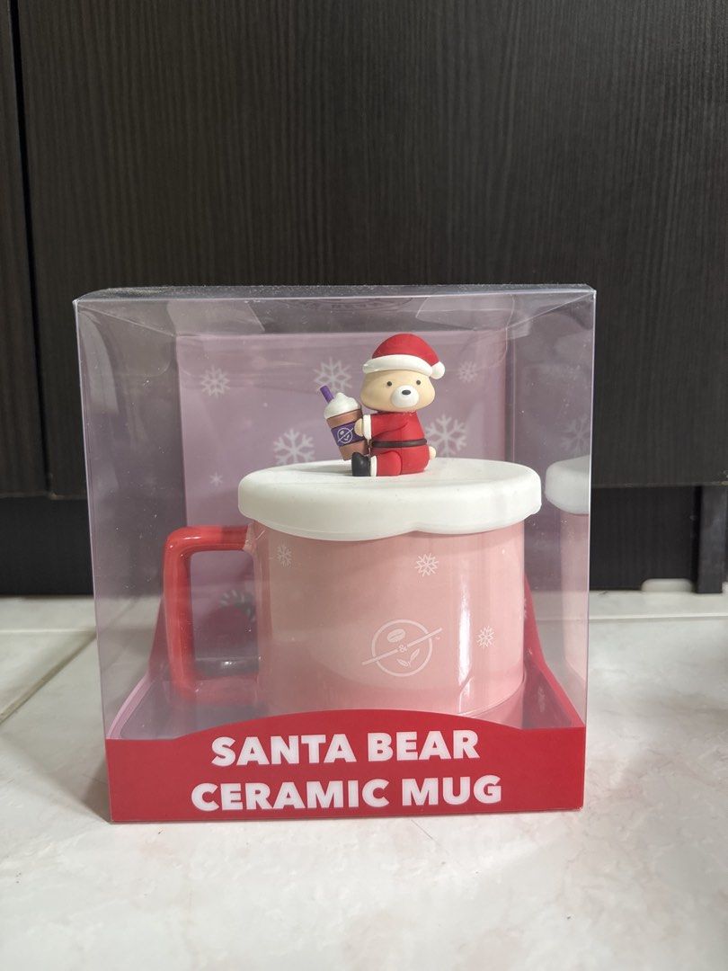 (Coffee Bean) Santa Bear Ceramic Mug
