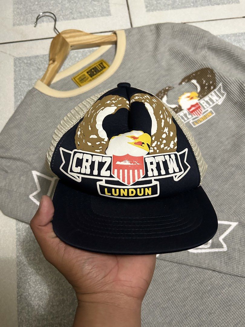 Corteiz Dipset Eagle Waffle Longsleeve Grey and Corteiz Dipset Trucker Hat in Navy (Category: Hoodies) located in Caloocan City. Submitted by yesyes.flyest (Listing ID 1431754897, Image 3). Description: Corteiz Dipset Eagle Waffle Longsleeve Grey small 19x25 Good as new issue none 🏷️ 2800 Corteiz Dipset Trucker Hat in Navy brandnew with hangtag Excellent 🏷️ 1800 for aspack 3500.